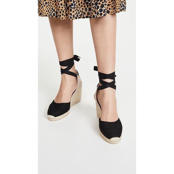 Castaner Carina Wedge Espadrilles Black - 4 - Picture 7 of 8